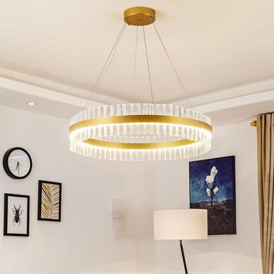 ROHS Dining Room Luxury LED Ceiling Lights Fixtures Electroplated Hardware Body