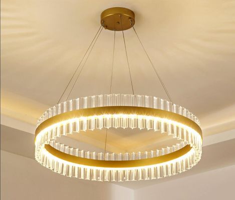 ROHS Dining Room Luxury LED Ceiling Lights Fixtures Electroplated Hardware Body