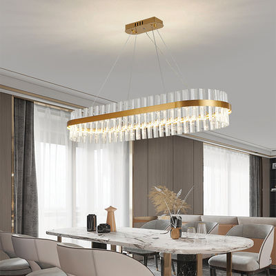 ROHS Dining Room Luxury LED Ceiling Lights Fixtures Electroplated Hardware Body