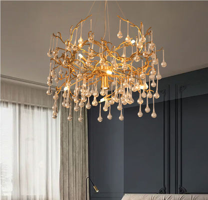 Energy Saving High End Pendant Lights G9*5W Branch Chandelier With Crystals CCC ROHS