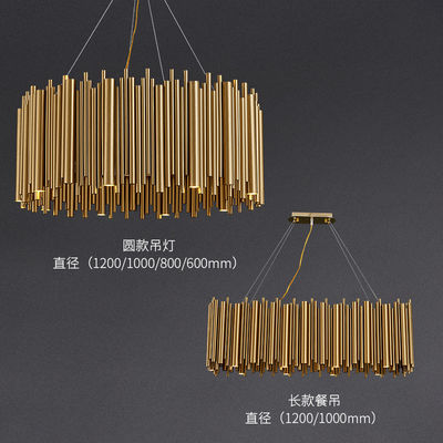 LEDG9 Kitchen Modern Stainless Steel Chandelier 100lm/W