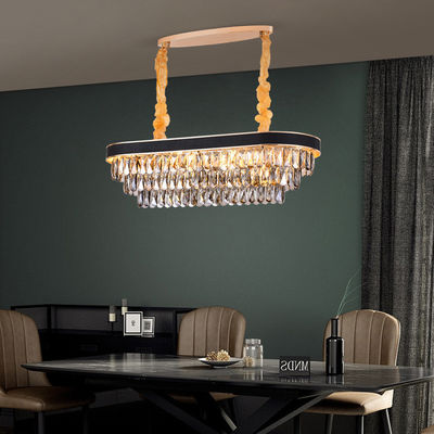2700k 6500k Smokey Grey Pendant Light Round Crystal Modern Grand Chandelier