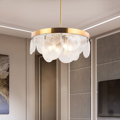 Electroplated Gold Frosted White Glass Pendant Lamps Thickened Lamp Body