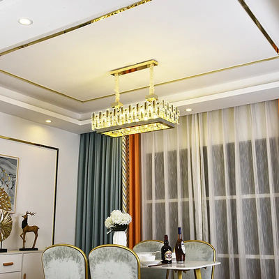 Round Modern LED Smoke Grey Crystal Chandelier E14 Electroplated Thickened Ceiling Plate