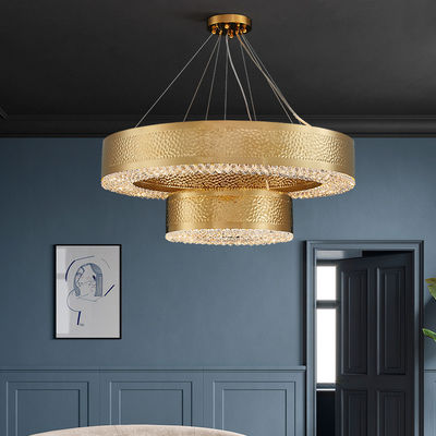 ODM Crystal Custom Pendant Light Fixtures ISO9001 Rust Prevention