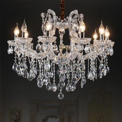 LED E14 Crystal Candle Chandelier 5 To 10m2 High Light Transmittance