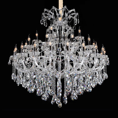 LED E14 Crystal Candle Chandelier 5 To 10m2 High Light Transmittance