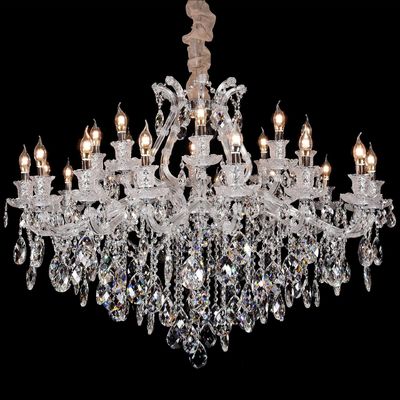 LED E14 Crystal Candle Chandelier 5 To 10m2 High Light Transmittance