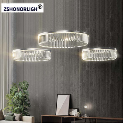3000K 4000K Modern Crystal Chandelier With Color Temperature Adjustable Feature