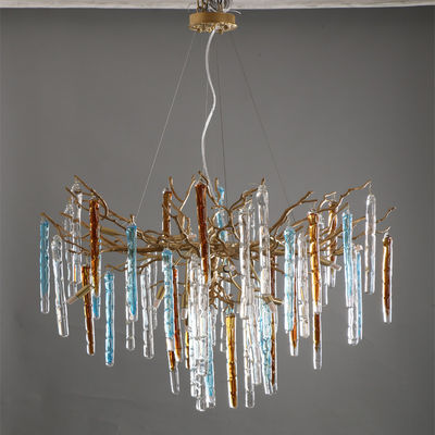 Colored Spiked Glass Custom Pendant Lights For Home Decor