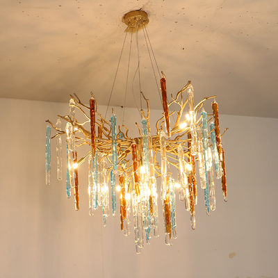 Colored Spiked Glass Custom Pendant Lights For Home Decor