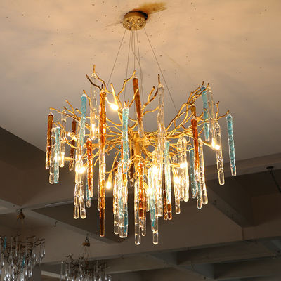 Colored Spiked Glass Custom Pendant Lights For Home Decor