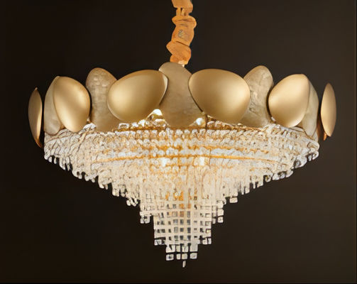 Large Round Crystal Chandelier For Foyer Living Room Bedroom