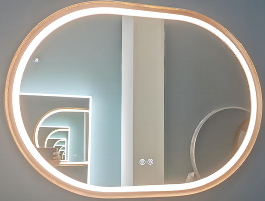 24W 36W 45W 4200K Modern Oval LED Lighted Mirror OEM ODM