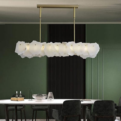 LED Modern Rectangle Luxury Pendant Light Fixtures 15 - 20m2