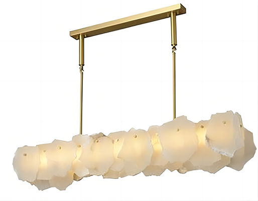 LED Modern Rectangle Luxury Pendant Light Fixtures 15 - 20m2