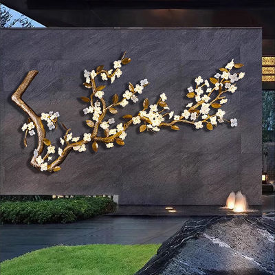 All Copper Light Luxury Large Wall Lamp Hotel Lobby Background Wall Decorative Sconces