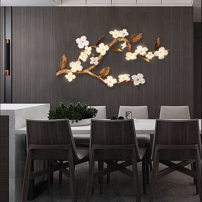 All Copper Light Luxury Large Wall Lamp Hotel Lobby Background Wall Decorative Sconces
