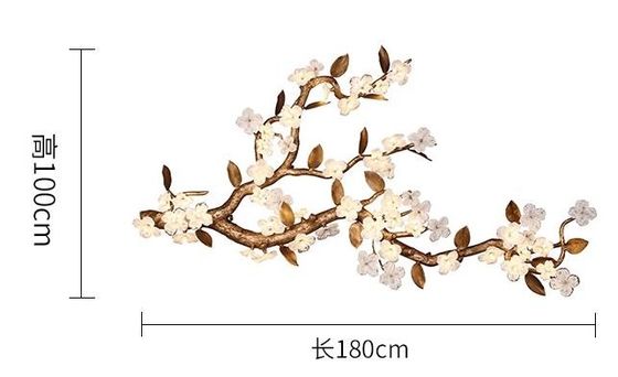 All Copper Light Luxury Large Wall Lamp Hotel Lobby Background Wall Decorative Sconces