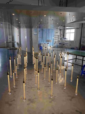 Nordic Duplex Building Light Luxury Crystal Creative Water Drop Chandelier