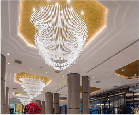 Art high end Modern Acrylic Chandelier For Luxury Residences