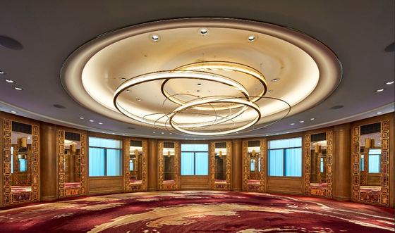 High End Places Round Gold Large Foyer Chandelier Customized Lighting Solutions