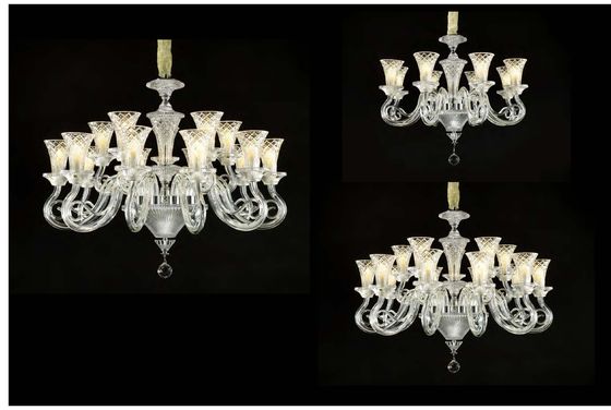 Classical High End European Style Crystal Candle Chandelier 220-240V