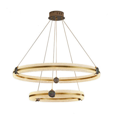 Romantic Acrylic Lampshade Modern Ring Custom Chandelier Soft And Non Glaring