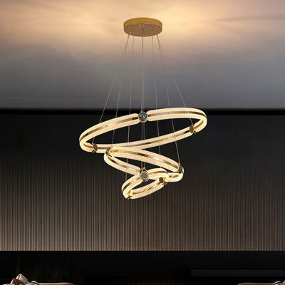 Romantic Acrylic Lampshade Modern Ring Custom Chandelier Soft And Non Glaring