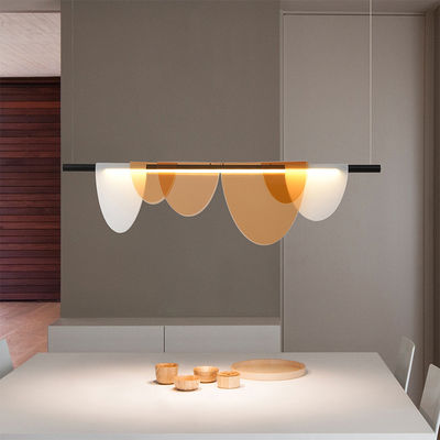 Amber And White Restaurant Chandelier High Color Rendering LED