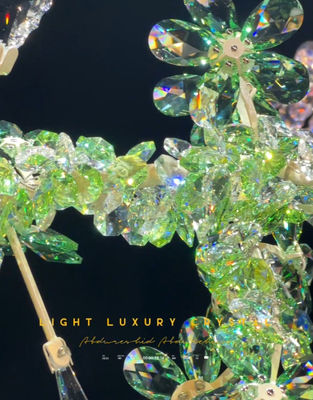 Unique Large Chandeliers Luxury Metal Crystal Floral Chandelier Luxurious Elegant
