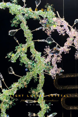 Unique Large Chandeliers Luxury Metal Crystal Floral Chandelier Luxurious Elegant