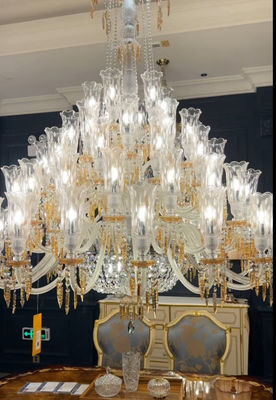 Luxury France Style Chandeliers With Champagne Pendants
