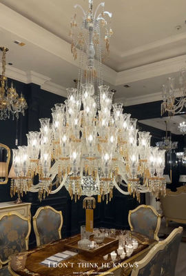 Luxury France Style Chandeliers With Champagne Pendants