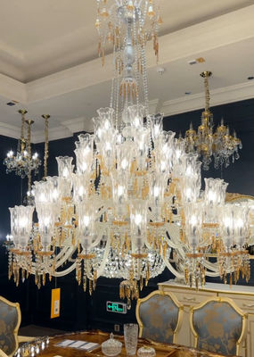 Luxury France Style Chandeliers With Champagne Pendants