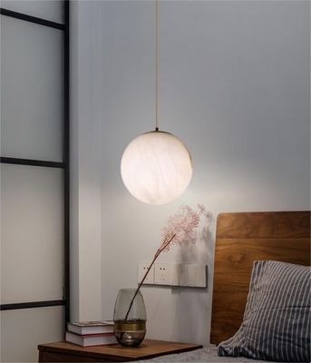 Nordic Modern Hotel Lighting Brass Copper Chandelier Lamp White Glass Ball Led Pendant Light