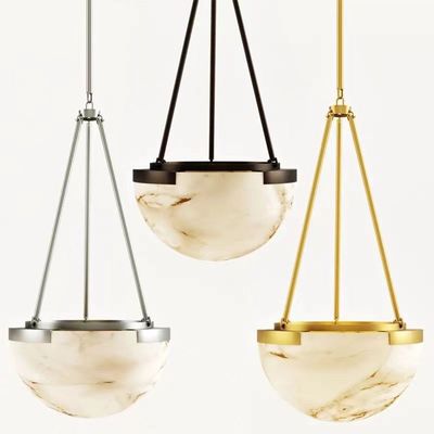 Antique Hotel Decoration Eggs Shape Natural Cloud Stone Chandelier