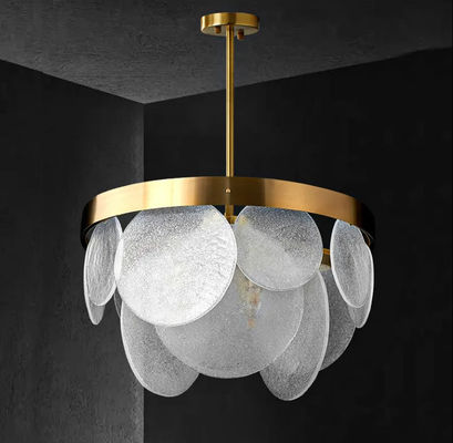 Wholesale Modern Indoor Minimalist Round LED Pendant Lamp Restaurant Decoration Drop Lights Nordic Luxury Glass Pendant Light