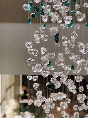Modern Hotel Banquet Hall Chandelier Lighting Shopping Mall Modern Crystal Stone Chandelier