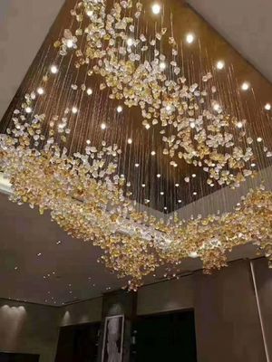 Custom Hanging Lights Staircase Long Luxury 110V Led Honeycomb Light Deformable Hanging Modular Light
