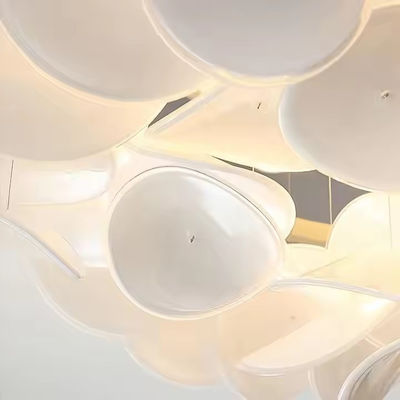 Nordic Simple Light French Living Room Bedroom Ceiling Light Modern Cream Creative Personality Lotus Leaf Designer Room Light