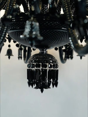 Trending Chandelier Lamps Black Smoke Candle Modern Unique Crystal Chandeliers For Dining Room