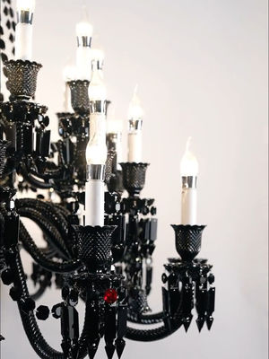 Trending Chandelier Lamps Black Smoke Candle Modern Unique Crystal Chandeliers For Dining Room
