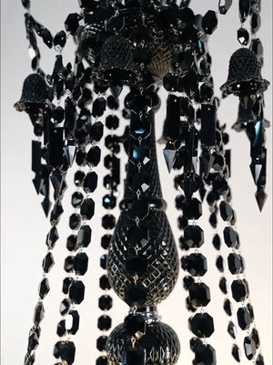 Trending Chandelier Lamps Black Smoke Candle Modern Unique Crystal Chandeliers For Dining Room