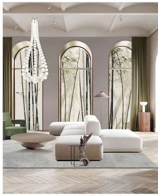 Restaurant Tea Room Ceiling Lamp Modern Simple Style Acrylic Glass Ball Chandelier
