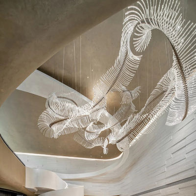 Control Mode Remote Control LED Chandelier For Villa Staircase And Club KTV