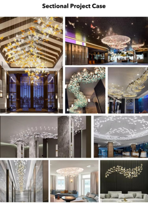 Nordic Hanging LED Lamp Lighting G9 Glass Chandelier For Indoor Lighting