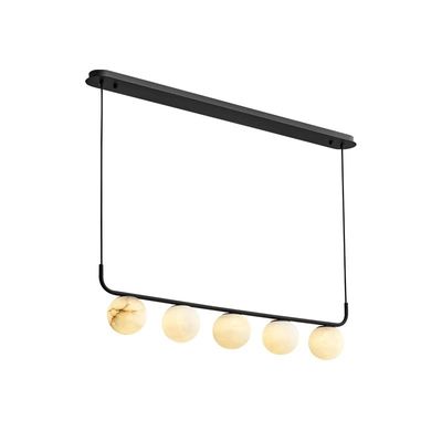 Modern Restaurant Pendant Lamp for Bedroom Bedside Dinning Room Luxury Alabaster Marble Ball Pendant Light