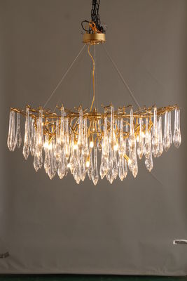 New Luxury Crystal Chandelier with Copper Branch Lighting 2025 Living Room Dining Room Bedroom Study Lamps