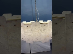Biały Hiszpański Marmurowy Wisior Światło Alabaster Stropna Lampa